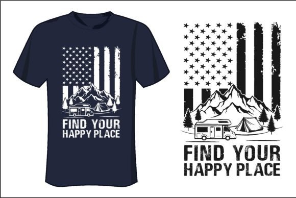 Camping American Flag T-Shirt Design: A Graphic Designer's Guide