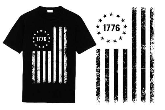 Designing with Heritage: The 1776 Flag T-Shirt Aesthetic