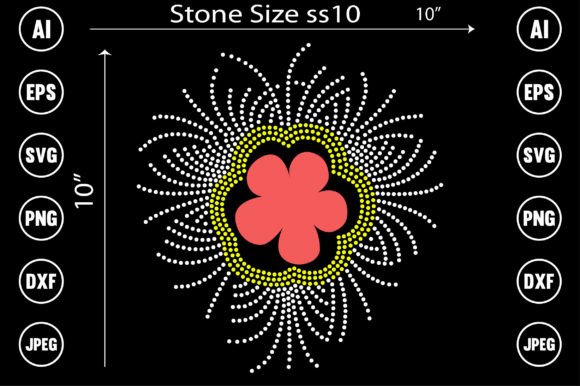 Elevate Your Visuals with a Flower Rhinestone Design