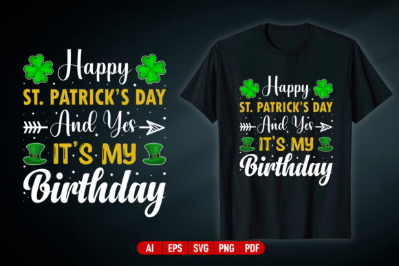 Festive Typography: St. Patrick's Day T-Shirt Design