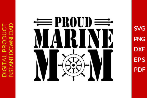 Proud Marine Mom SVG Design: A Creative Asset