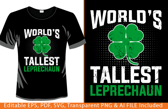 Tallest Leprechaun T-shirt Design: A Playful Asset for Seasonal Branding