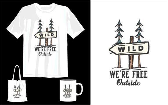 Wild Nature Adventure T-shirt Design: Unleashing Creative Branding