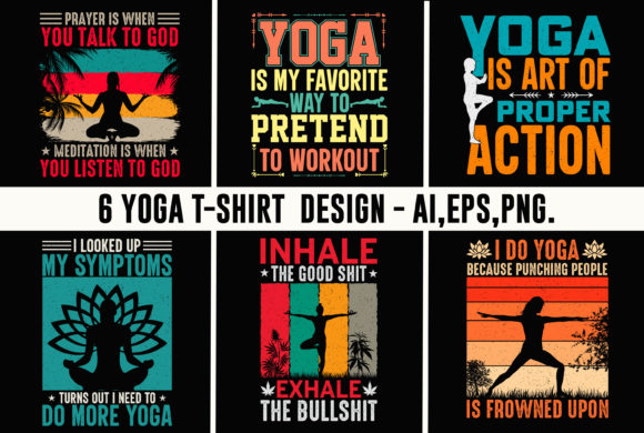 Yoga T-shirt Design 3: A Versatile Creative Asset